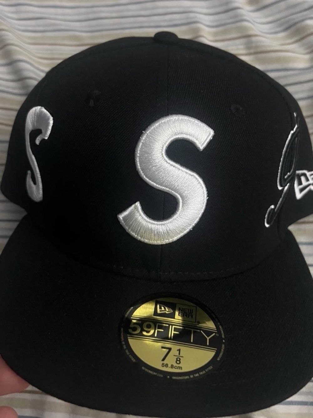 Unauthentic supreme multi s logo hat
